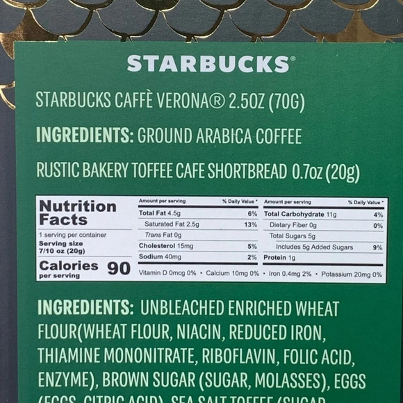 STARBUCKS Tumbler with lid giftset CaffeVerona Toffee shortbread Holiday edition - Picture 9 of 11